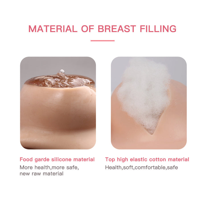 B-G Cup Hollow Back Silicone Breast Plate