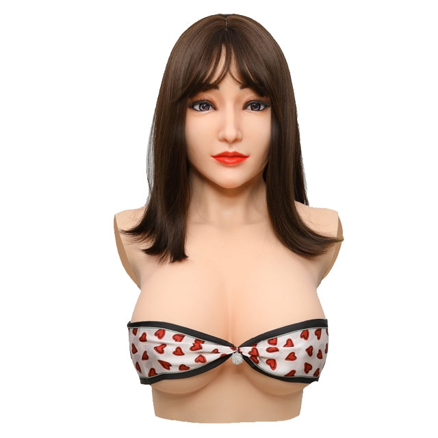 Alice with Breast Female Silicone Head Mask 4G