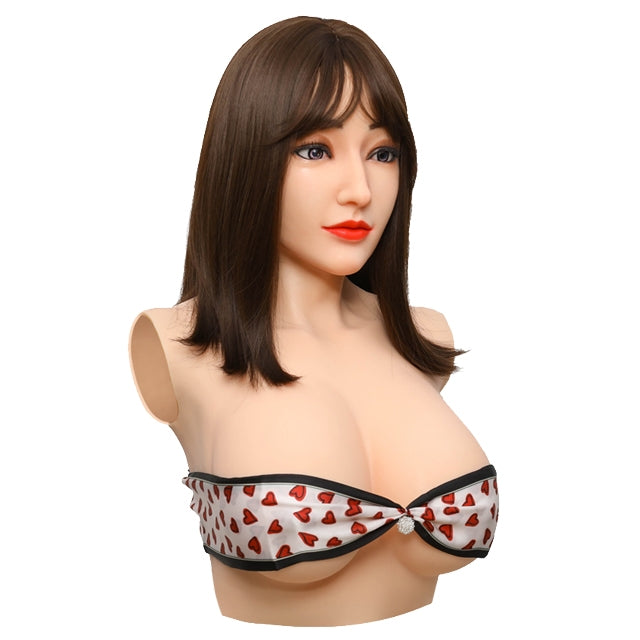 Alice with Breast Female Silicone Head Mask 4G
