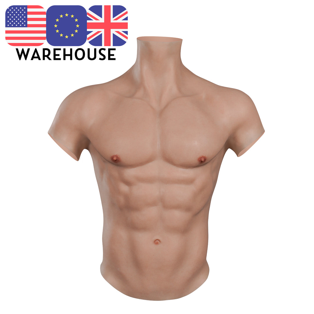 Silicone Muscles Male Suit with fine Makeup