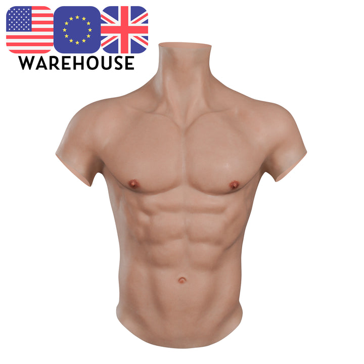 Silicone Muscles Male Suit with fine Makeup