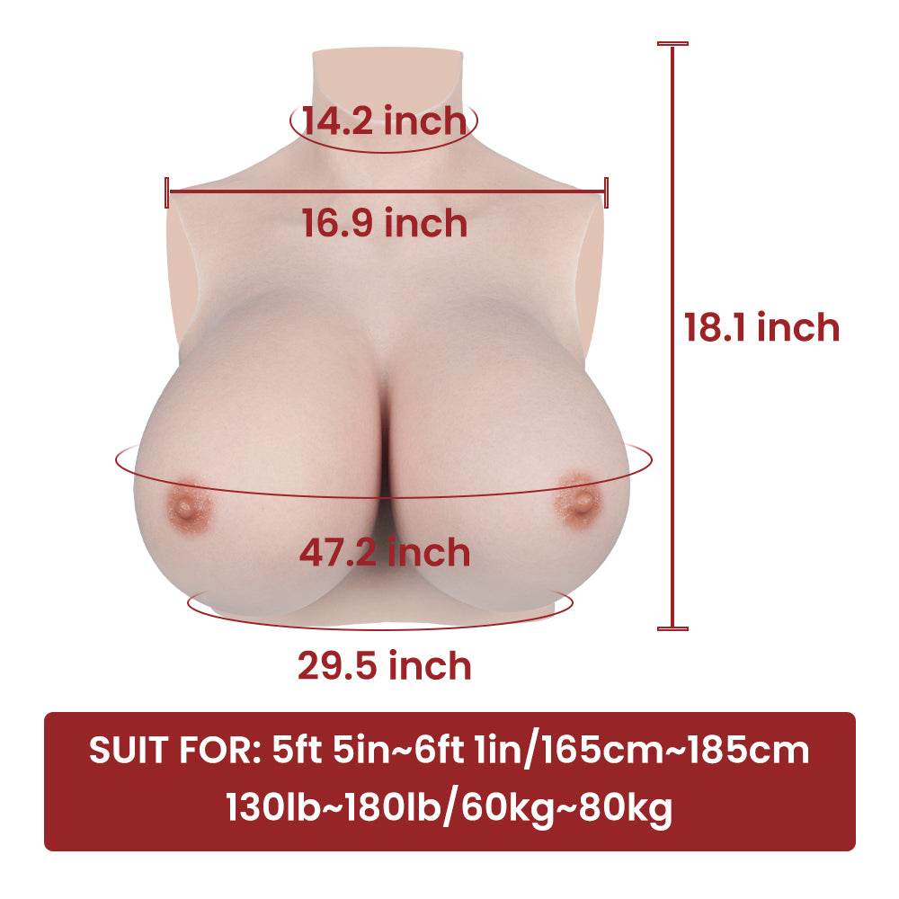 S Cup Breastplate Huge Boobs Silk Cotton Filler 4G