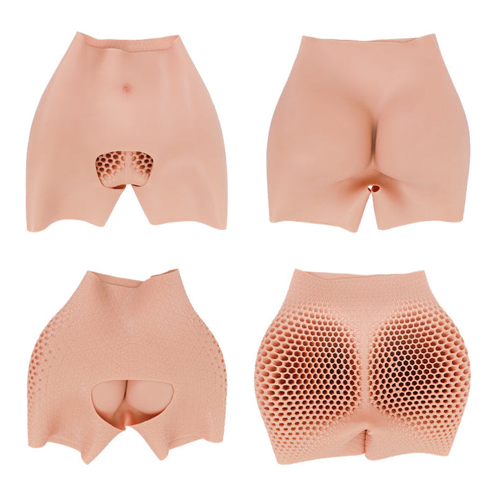 Open Crotch Hip Enhancer Honeycomb Inside