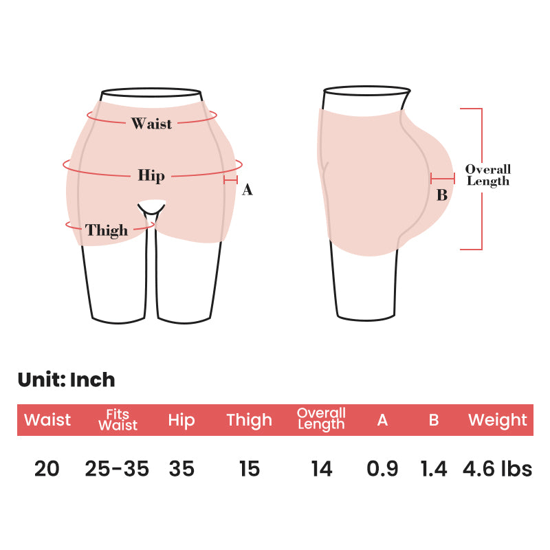 Open Crotch Hip Enhancer Honeycomb Inside