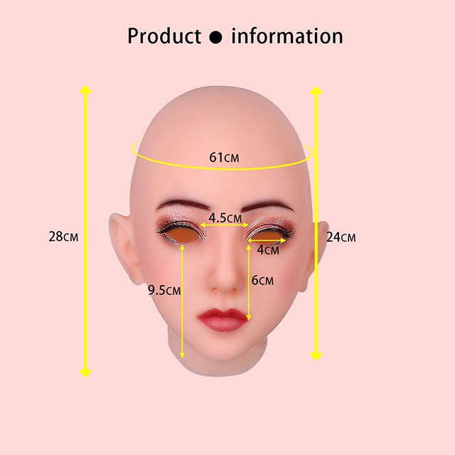 Emily Silicone Female Head Mask