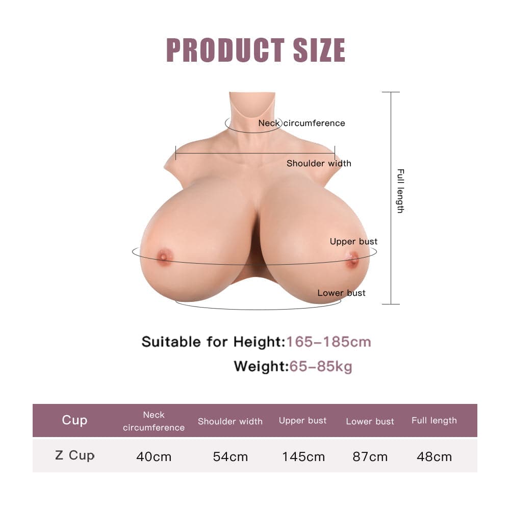 Minaky Giant Z Cup Silicone Realistic Breastplate Boob Crossdresser at only $399.99