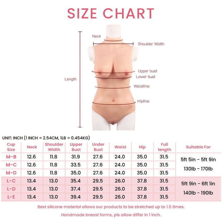 B-E Cup Swimwear Design Silicone Bodysuit with Zipper 4G