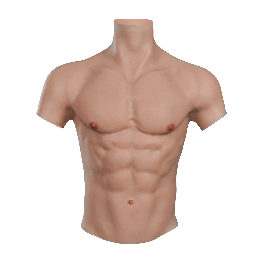 Silicone Muscles Male Suit with fine Makeup