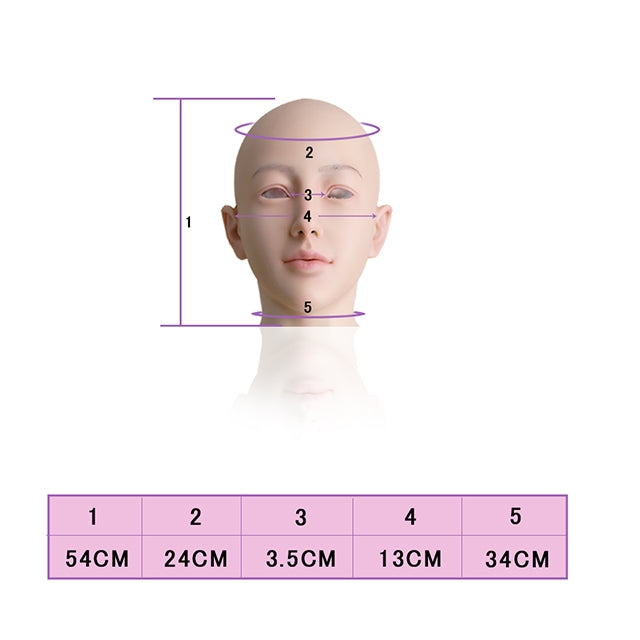 Christine Silicone Female Head Mask