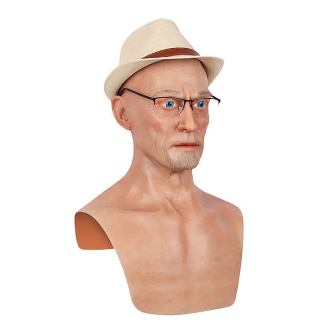 Charles Silicone Old Man Head Mask